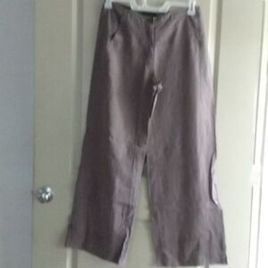 Pret a porter 100% linen pants sz 38